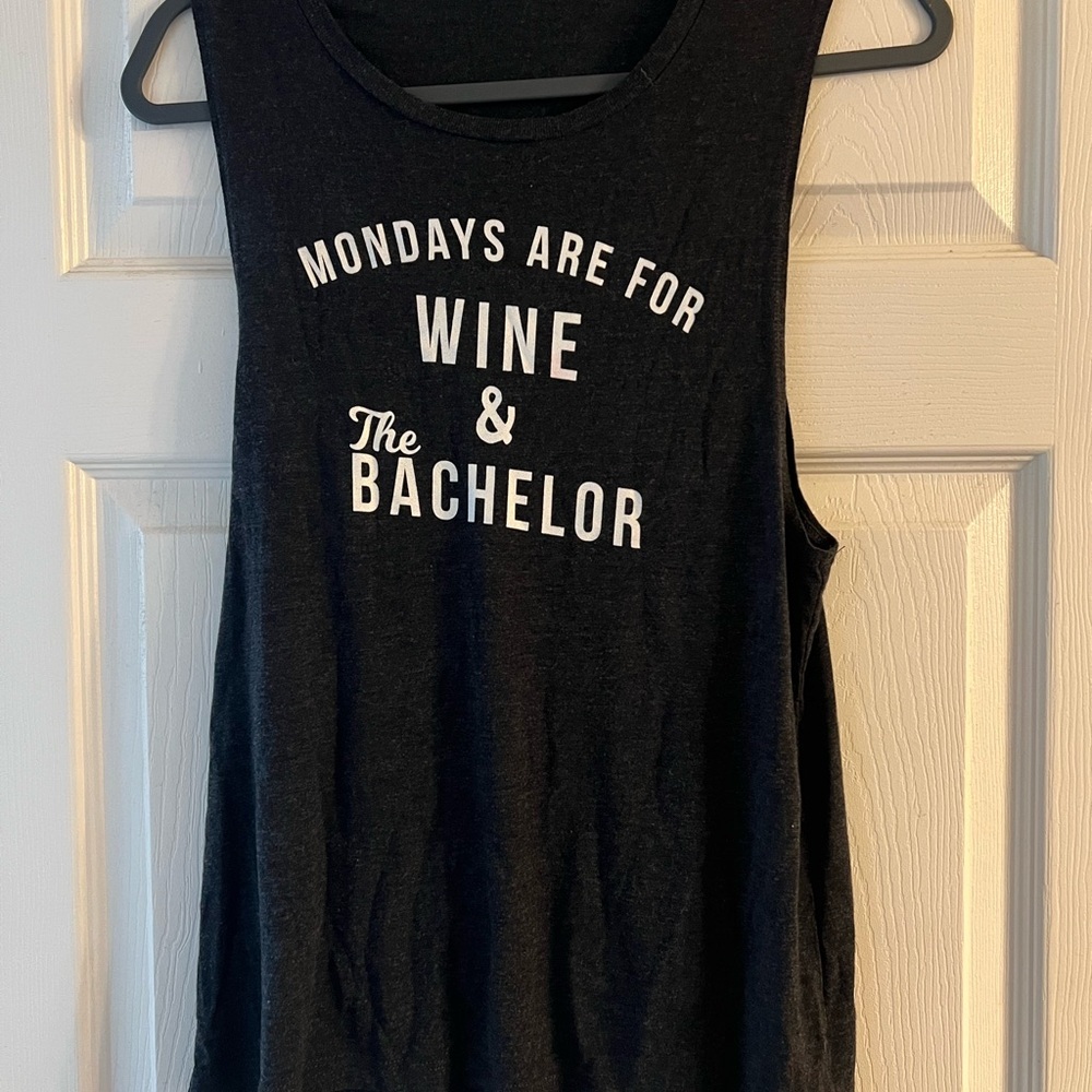 Dark Gray Bachelor monday Tank Top